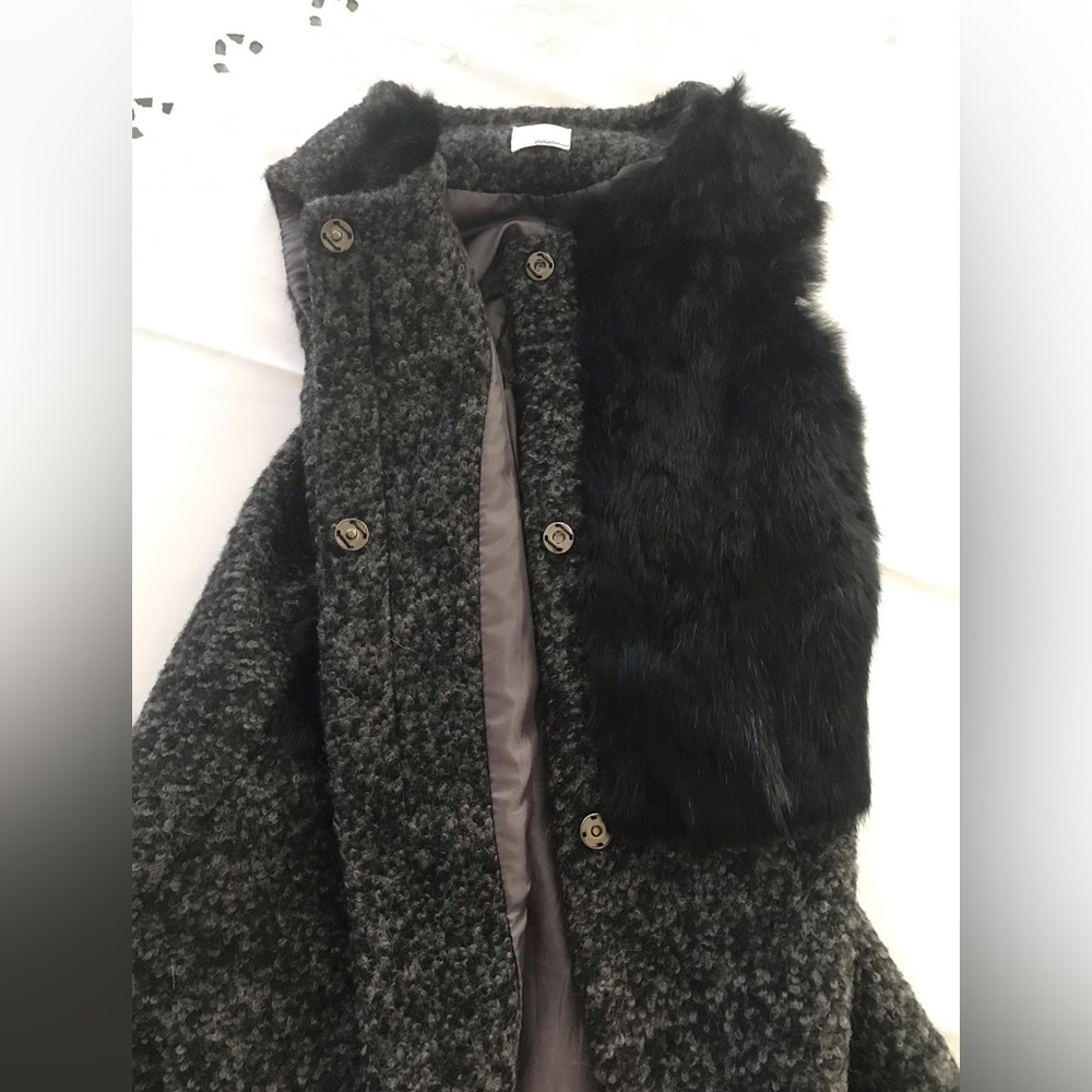 3.1 Phillip Lim Wool Vest with rabbit SZ S - Picture 9 of 12
